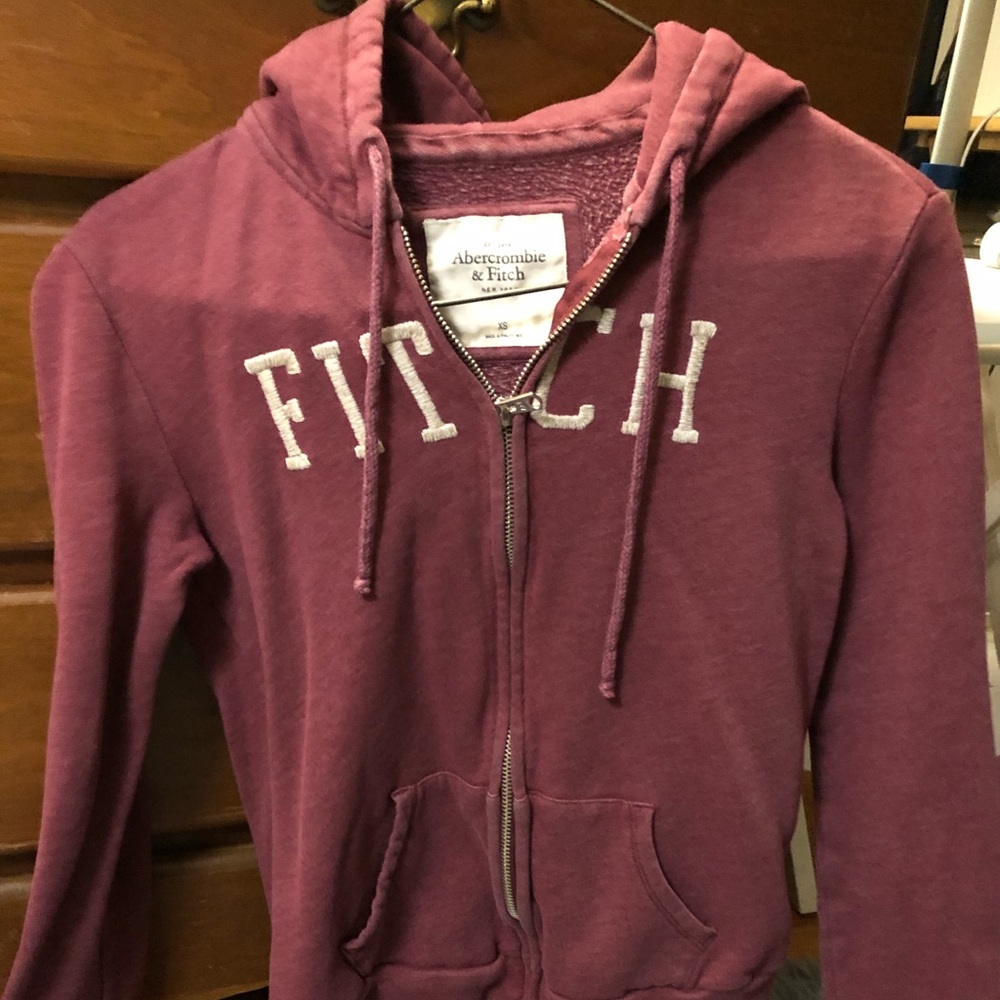 A&F Maroon Jacket XS